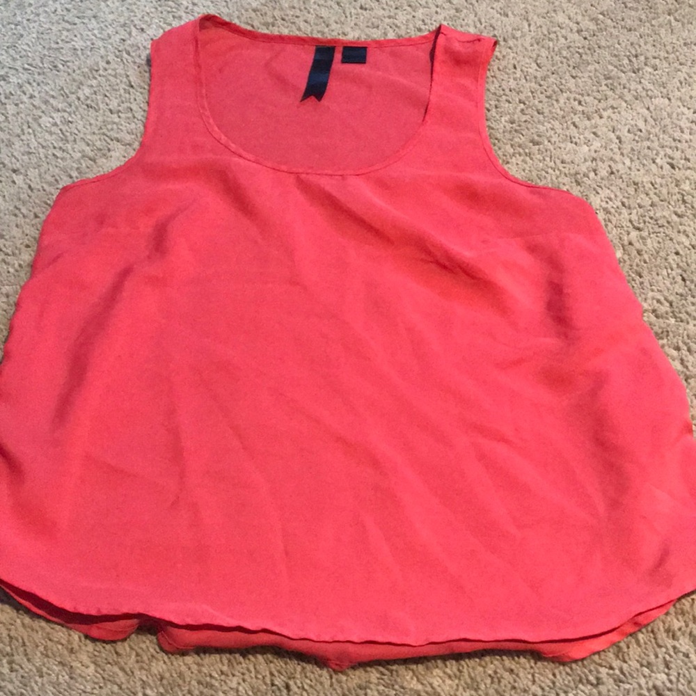 Coral blouse